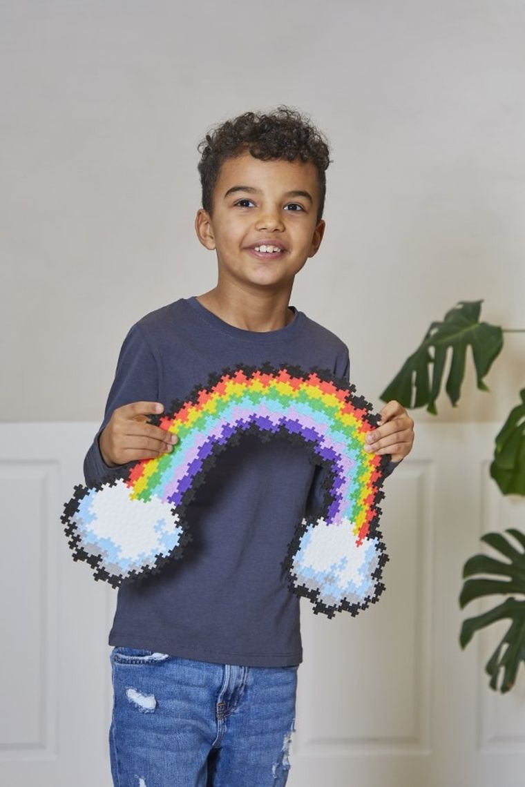 Plus-Plus Mini, Tęcza, puzzle po numerach, 500 elementów