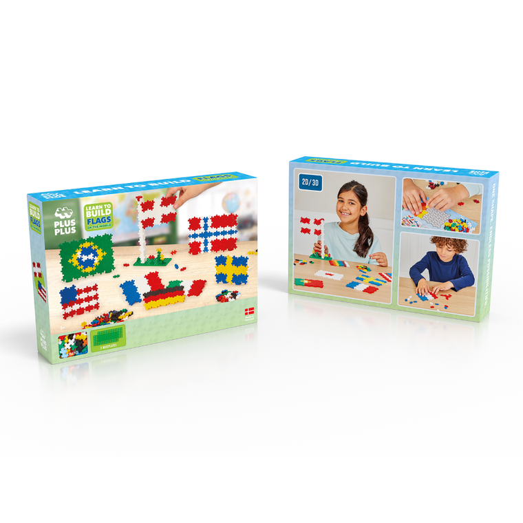 Plus-Plus, Naucz się budować, Flagi z całego świata, klocki, 700 elementów