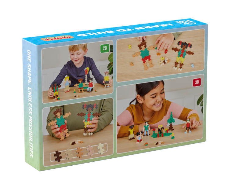 Plus-Plus, Naucz się budować, Ludzie z całego świata, klocki, 280 elementów