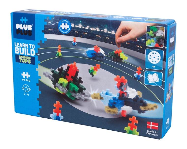 Plus-Plus, Naucz się budować, Spinnery, klocki, 200 elementów