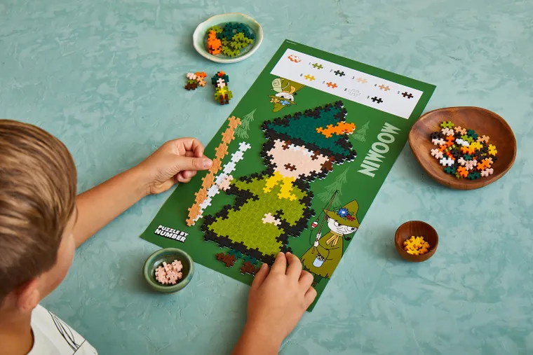 Plus-Plus, Puzzle by Number, Muminki, tuba Włóczykij, klocki, 270 elementów