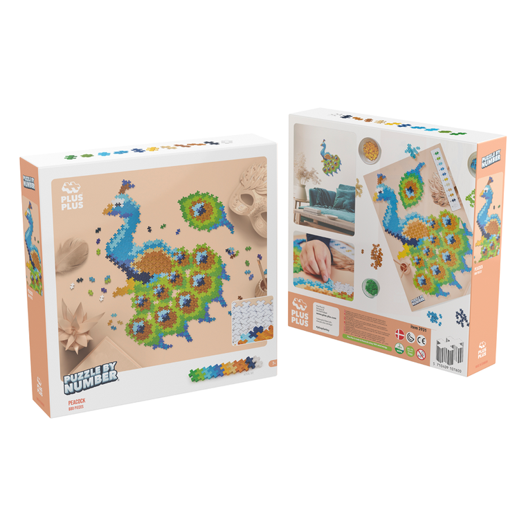 Plus-plus, Puzzle by number, paw, 800 elementów