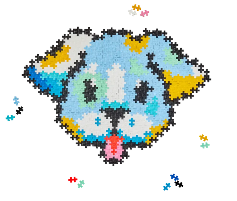 Plus-Plus, Puzzle by number, pies, klocki, 500 elementów