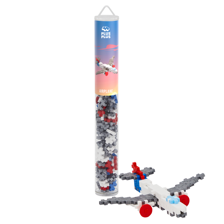 Plus-Plus, Tuby Pojazdy, Samolot, klocki, 100 elementów