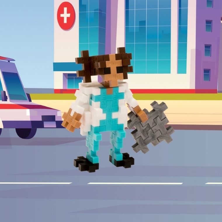 Plus-Plus, Tuby Postaci, Lekarz, klocki, 100 elementów