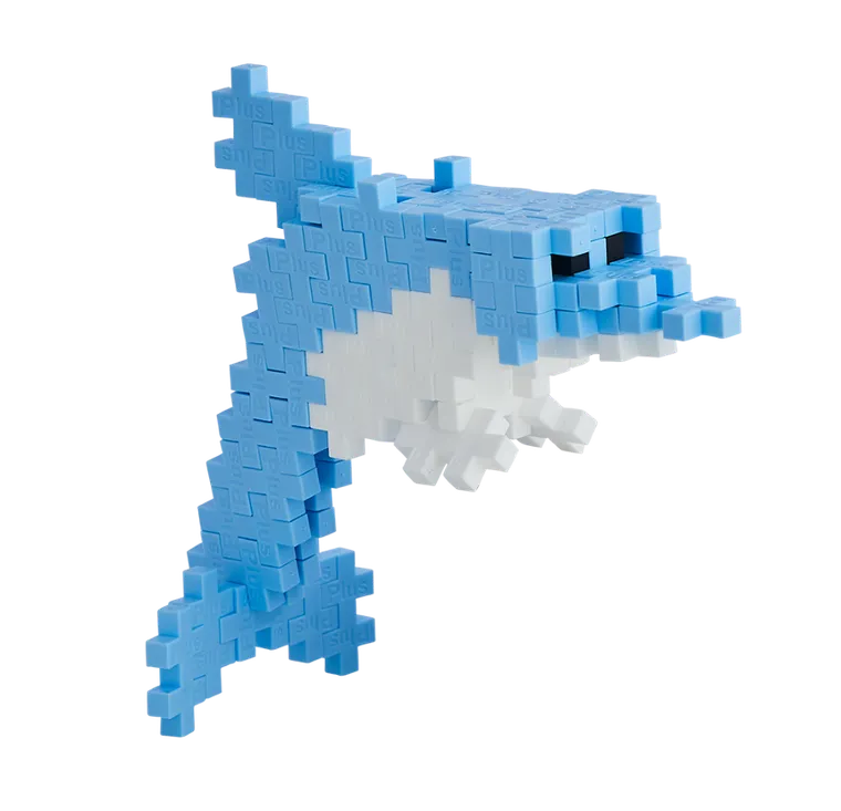 Plus-Plus, Tuby Zwierzęta, Delfin, klocki, 100 elementów