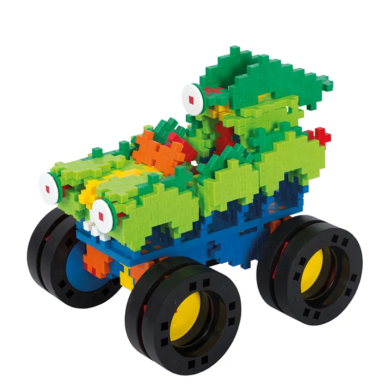 Plus-Plus, Zestawy Basic, Monster Trucks, klocki, 600 elementów