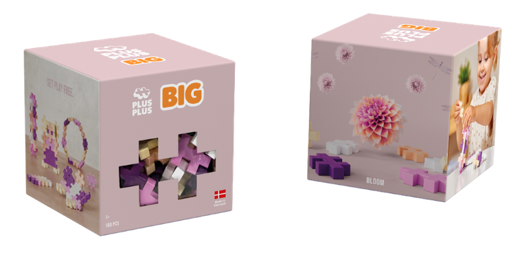 Plus-Plus, Zestawy Big, Bloom, klocki, 100 elementów