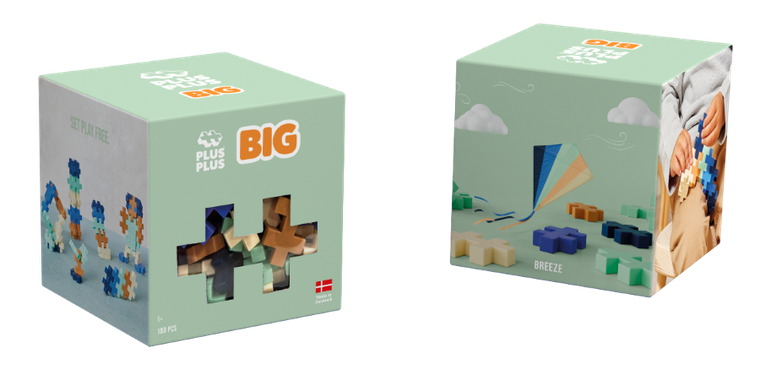 Plus-Plus, Zestawy Big, Breeze, klocki, 100 elementów