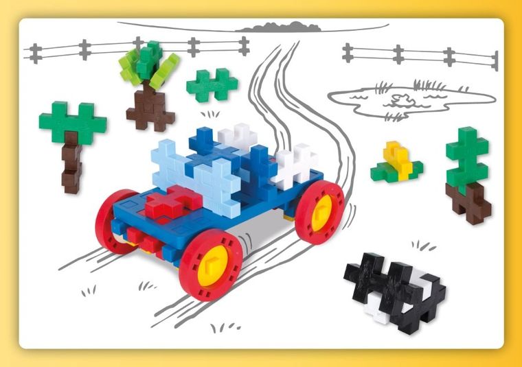 Plus-Plus, Zestawy Big, Make & Go! klocki, 45 elementów