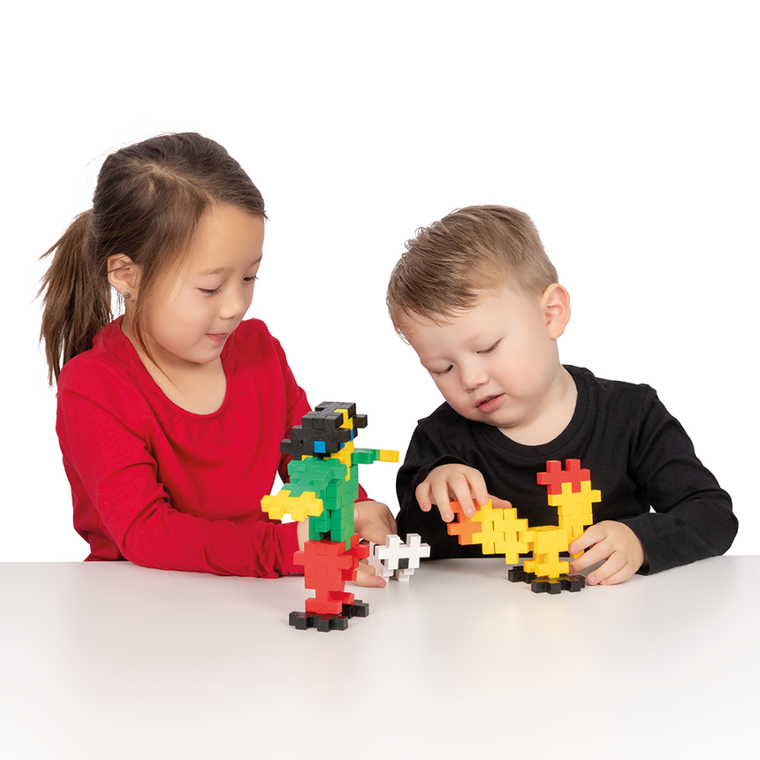 Plus-Plus, Zestawy Big, podstawowe kolory, klocki, 50 elementów