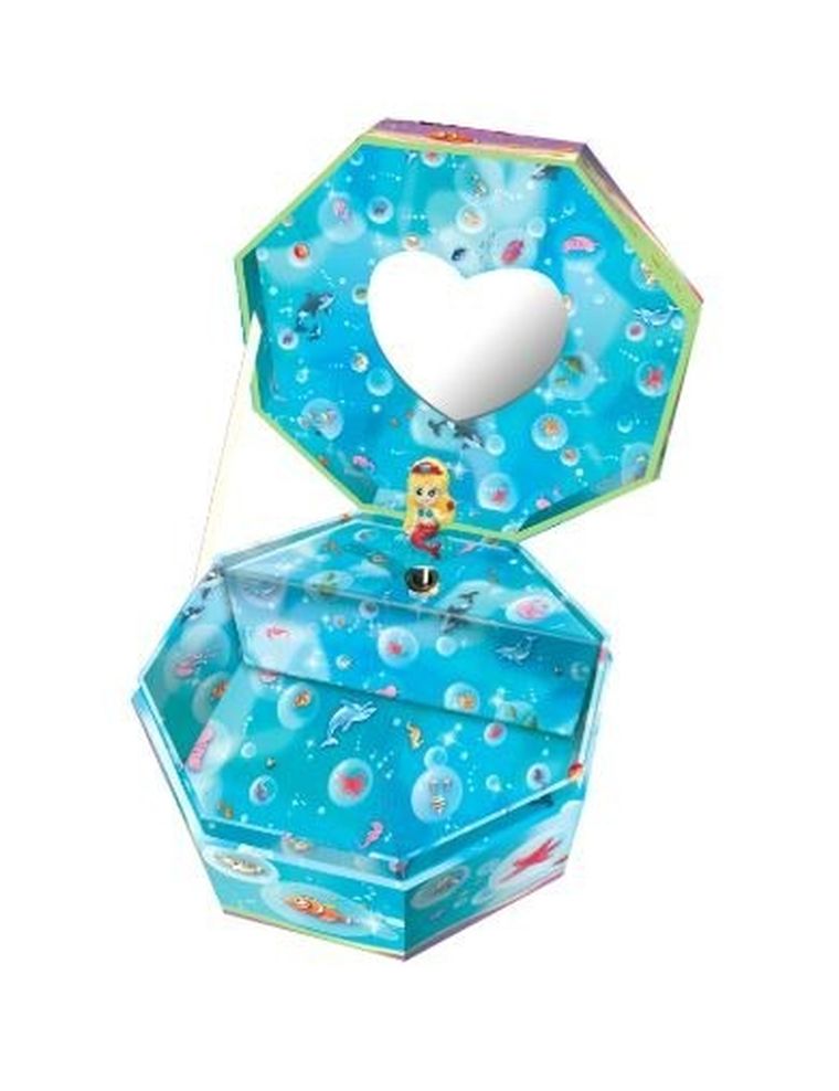 Pocoware, szkatułka z pozytywką, ośmiokątna, syrenka