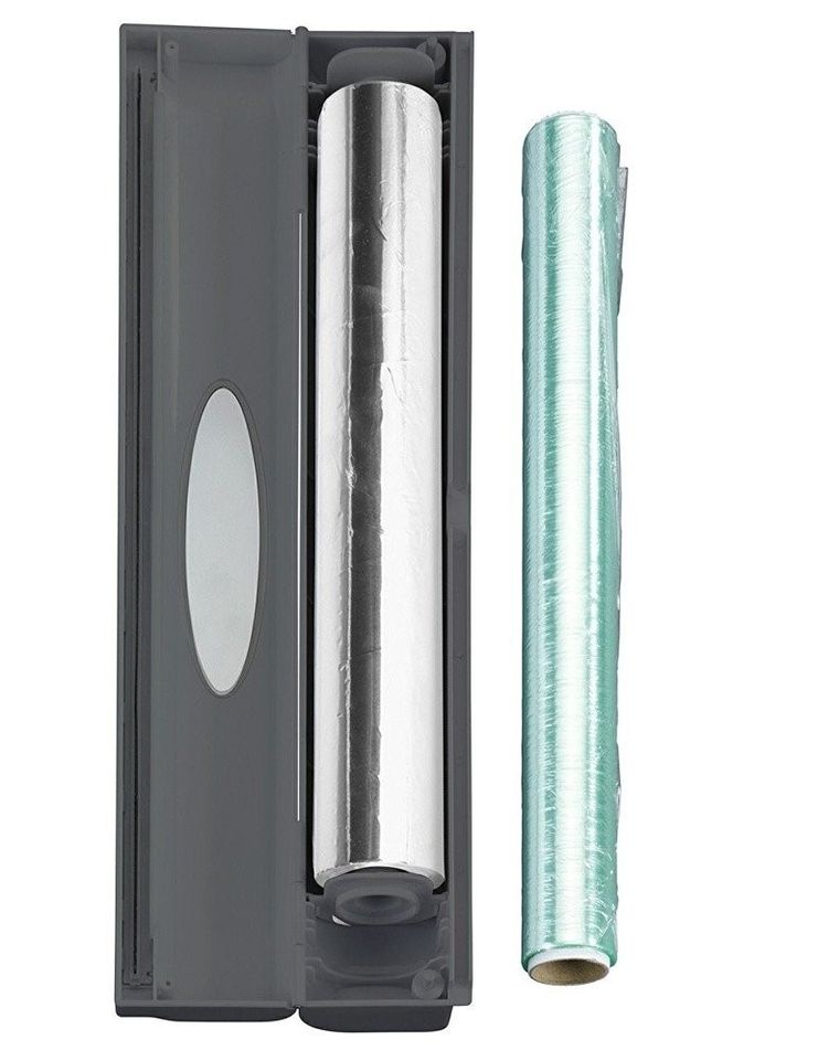 Podajnik do folii spożywczej z funkcją obcinarki