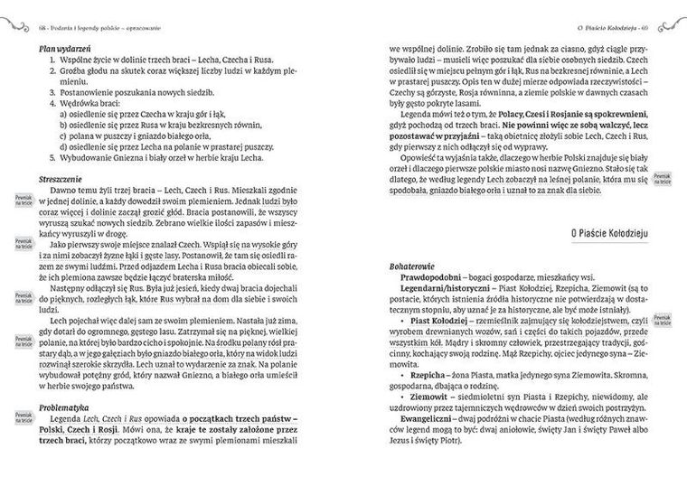 Podania i legendy polskie. Wydanie z opracowaniem i streszczeniem