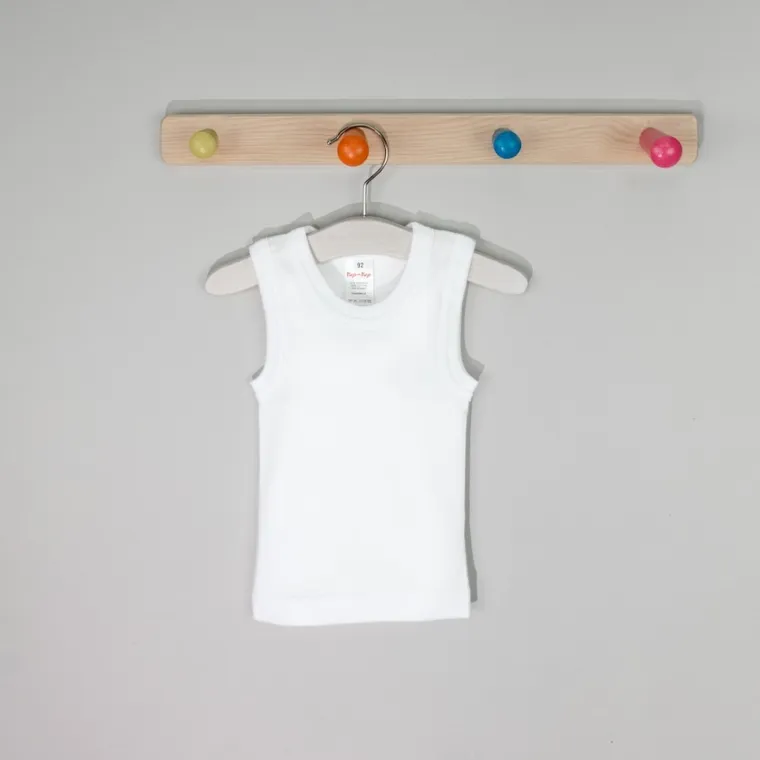 Podkoszulek chłopięcy, biały, Adaś, Tup Tup