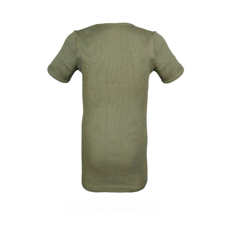 Podkoszulek chłopięcy z krótkim rękawem, khaki, Marek, Saltex