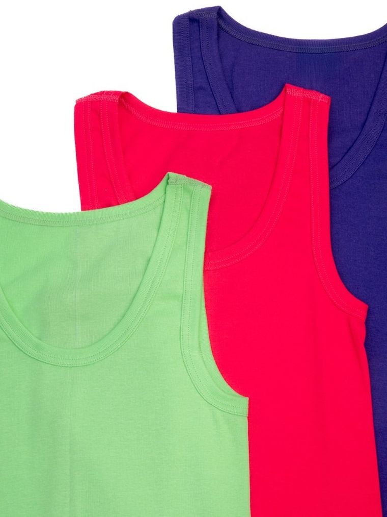 Podkoszulek damski bez rękawów, mix, zestaw, 3 szt., e.Femme