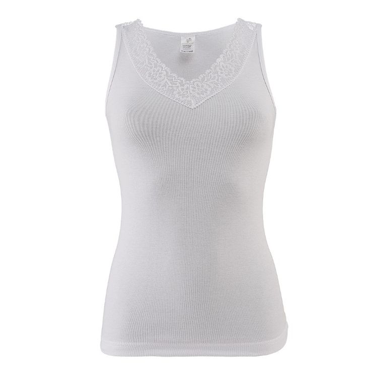Podkoszulek damski, biały, Laura, Golden Queen