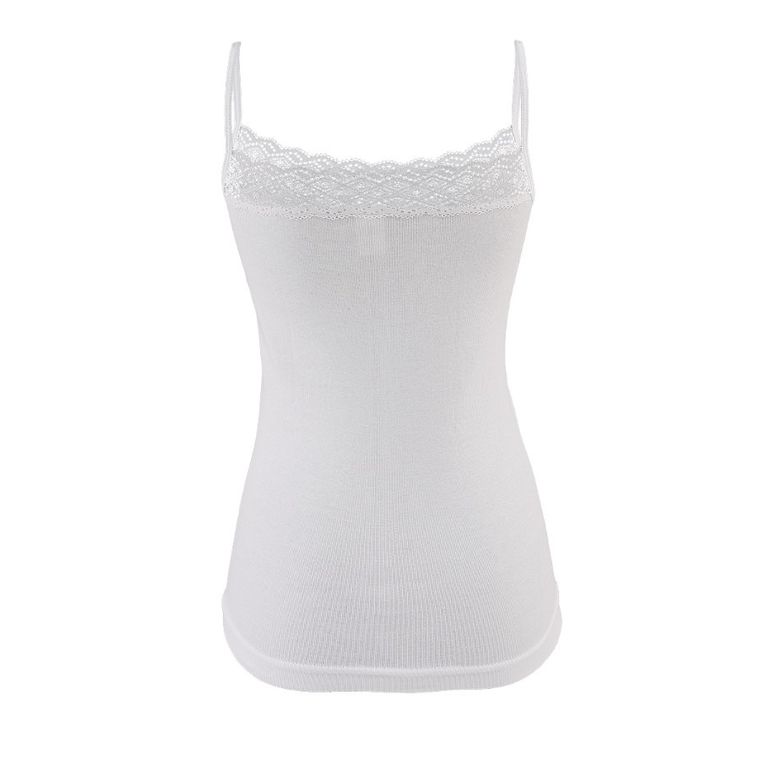 Podkoszulek damski, biały, Nadine, Golden Queen
