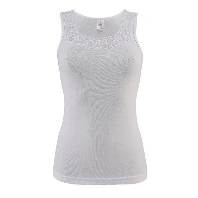 Podkoszulek damski, biały, Wiktoria, Golden Queen