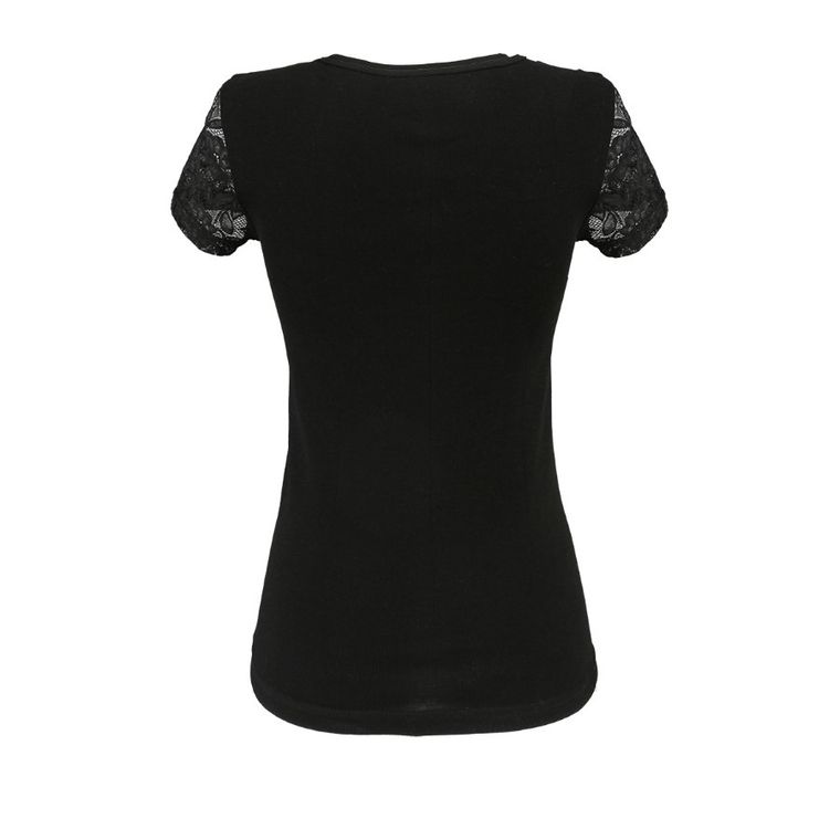 Podkoszulek damski, czarny, Kamila, Golden Queen