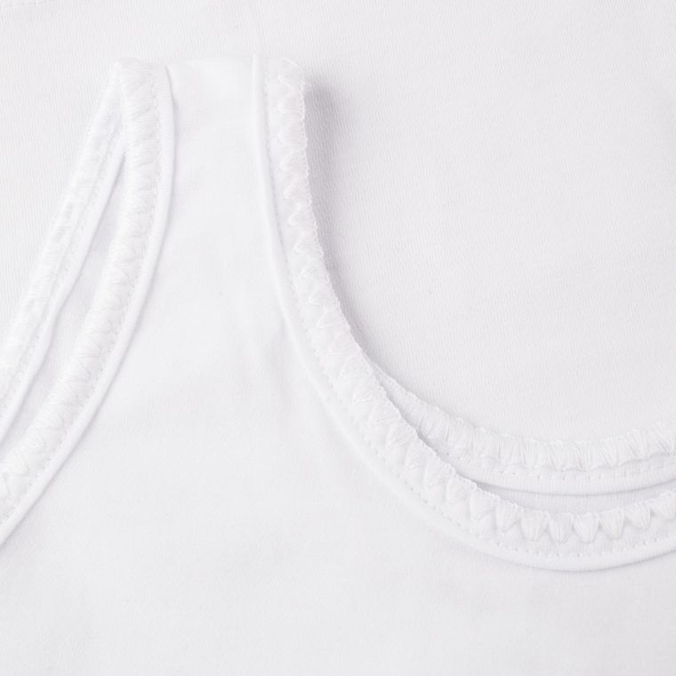 Podkoszulek dziewczęcy, biały, zestaw, 2 szt., Tup Tup