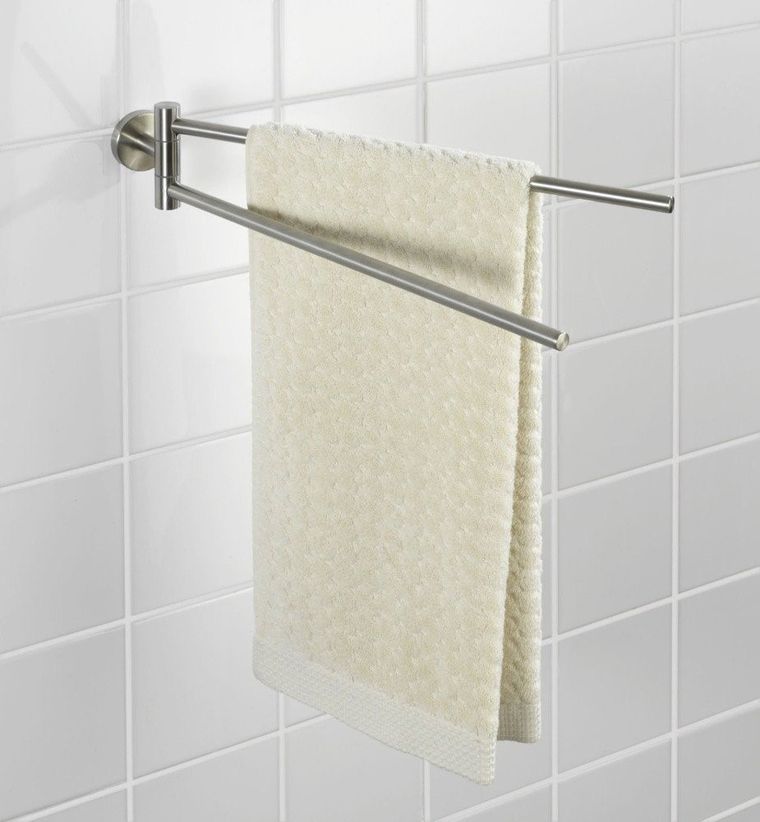 Podwójny uchwyt na ręczniki, Bosio matt, wieszak, stal nierdzewna