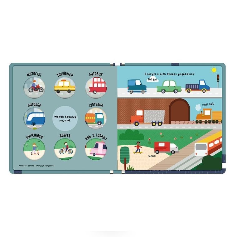 Pojazdy. Ruszaj w drogę! Odwróć i poznaj