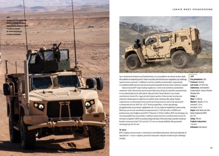 Pojazdy wojsk specjalnych. Wozy terenowe, MRAP-y, motocykle, quady