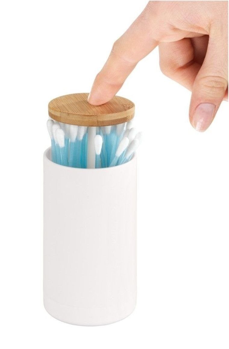 Pojemnik na patyczki do uszu, Laresa, biały