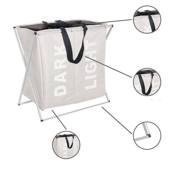 Pojemnik na pranie, duo, 120l