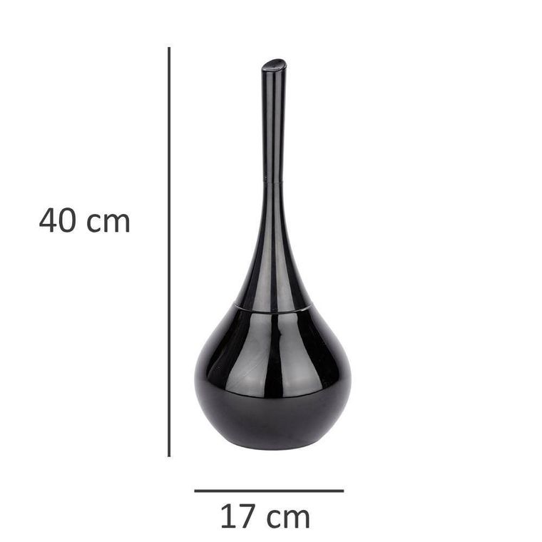 Pojemnik na szczotkę, Flakon black + szczotka wc