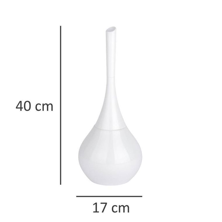 Pojemnik na szczotkę, Flakon white + szczotka wc