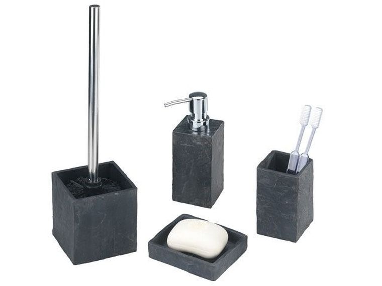 Pojemnik na szczotkę, SlateRock + szczotka wc