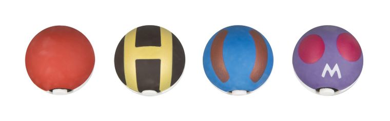 Pokemon, gumki do ścierania 3D, pokeball, 4 szt.