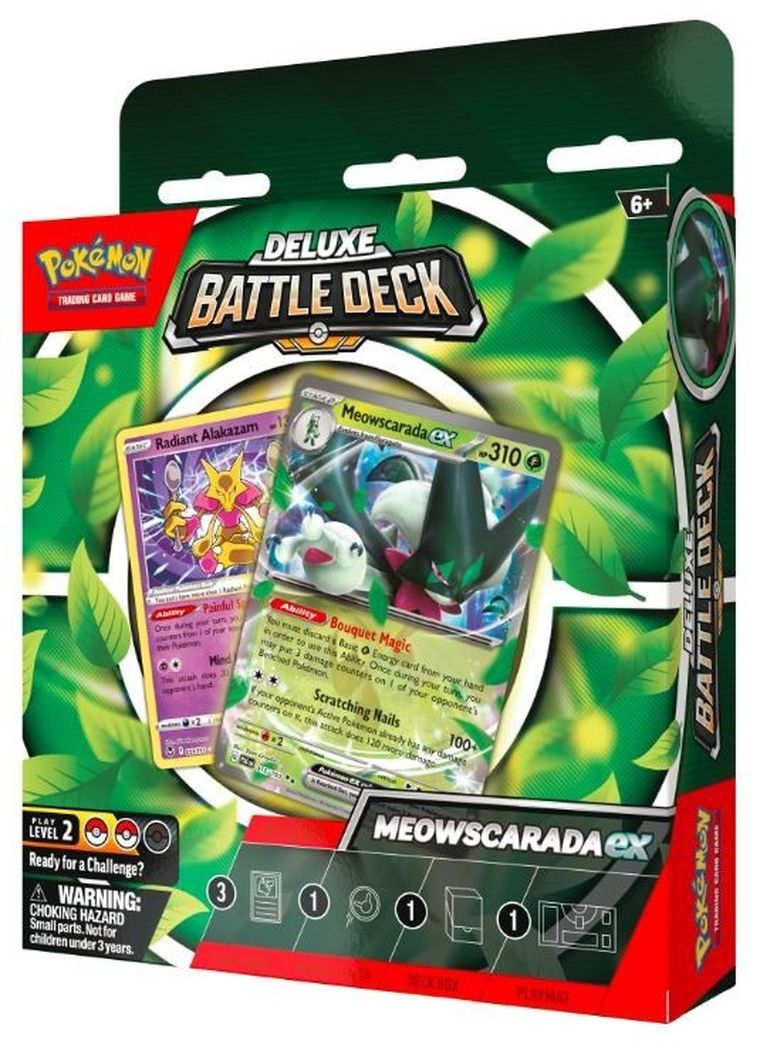 Pokemon TCG: Deluxe Battle Deck Meowscarada EX, gra karciana