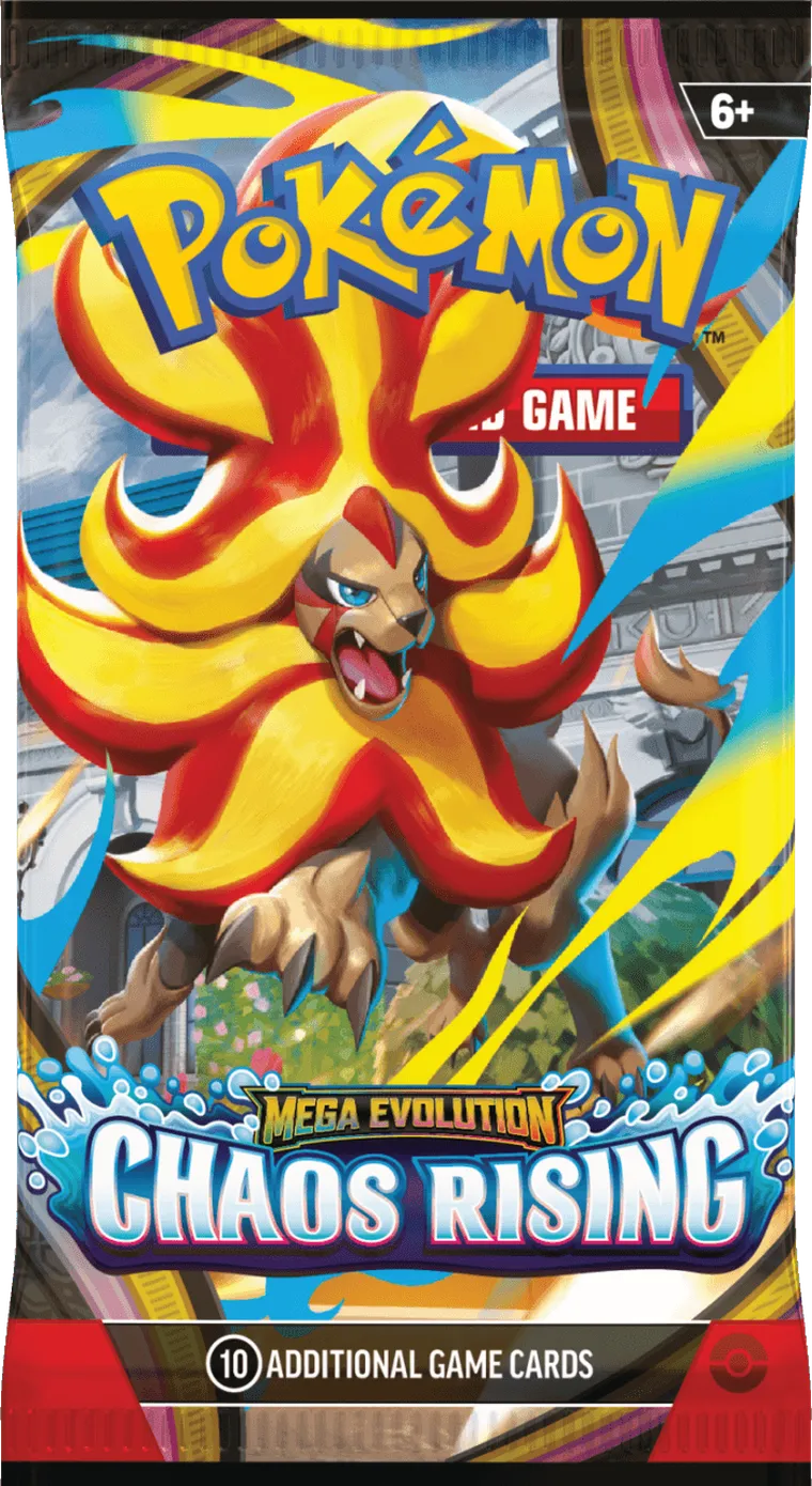 Pokemon TCG: Mega Evolution, Chaos Rising, Booster, gra karciana, dodatek