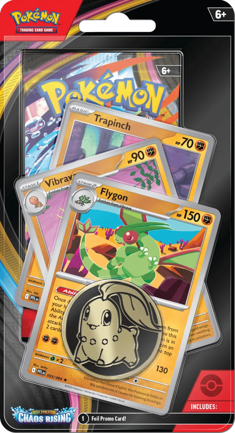 Pokemon TCG: Mega Evolution, Chaos Rising, Premium Checklane Blister, gra karciana, dodatek, 1 szt.