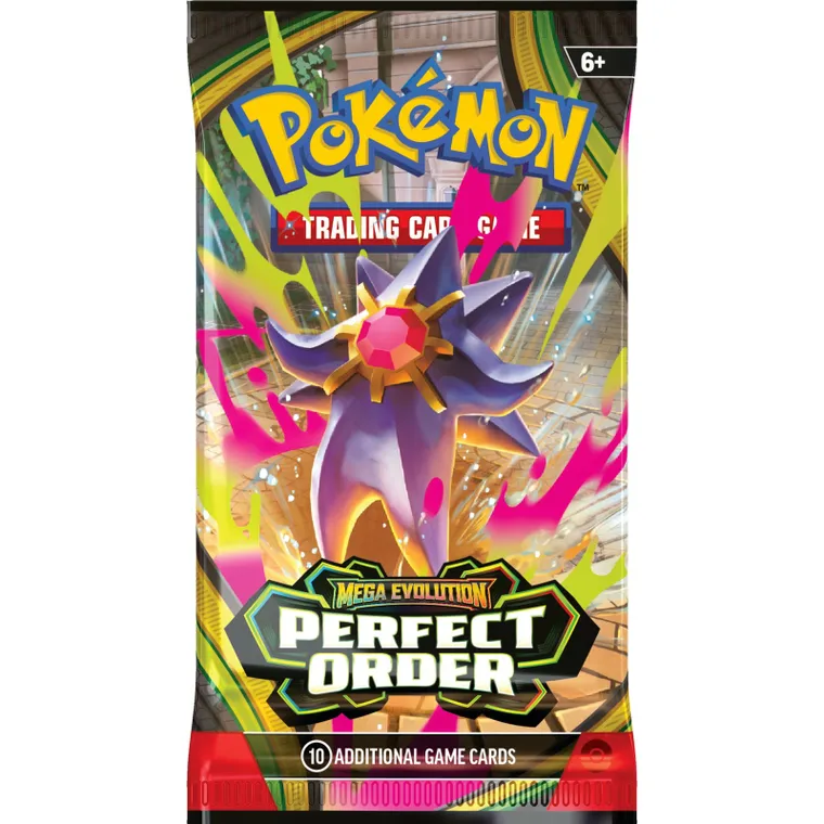 Pokemon TCG: Mega Evolution, Perfect Order, Booster, gra karciana, dodatek