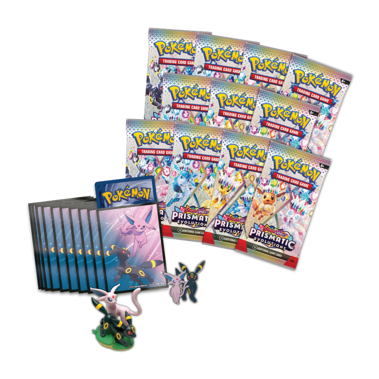 Pokemon TCG: Prismatic Evolution, Super Premium Figure Collection, gra karciana, booster