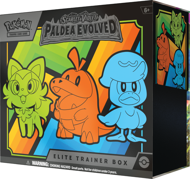 Pokemon TCG: Scarlet & Violet, Paldea Evolved, ETB Elite Trainer Box, gra karciana