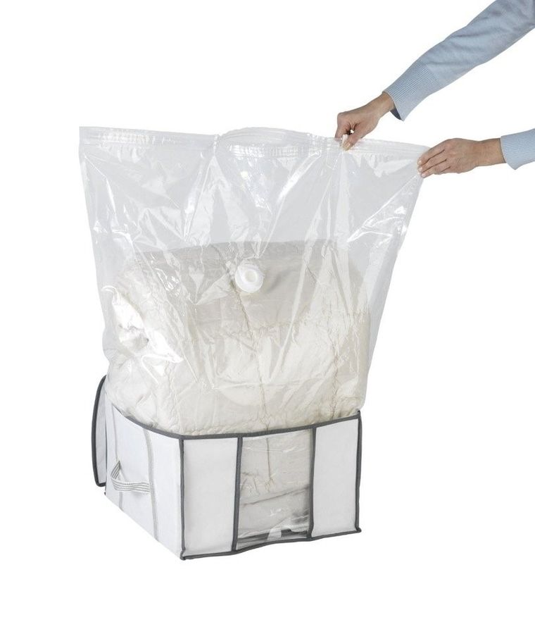 Pokrowiec na pościel, ubrania, soft + worek próżniowy, rozmiar S