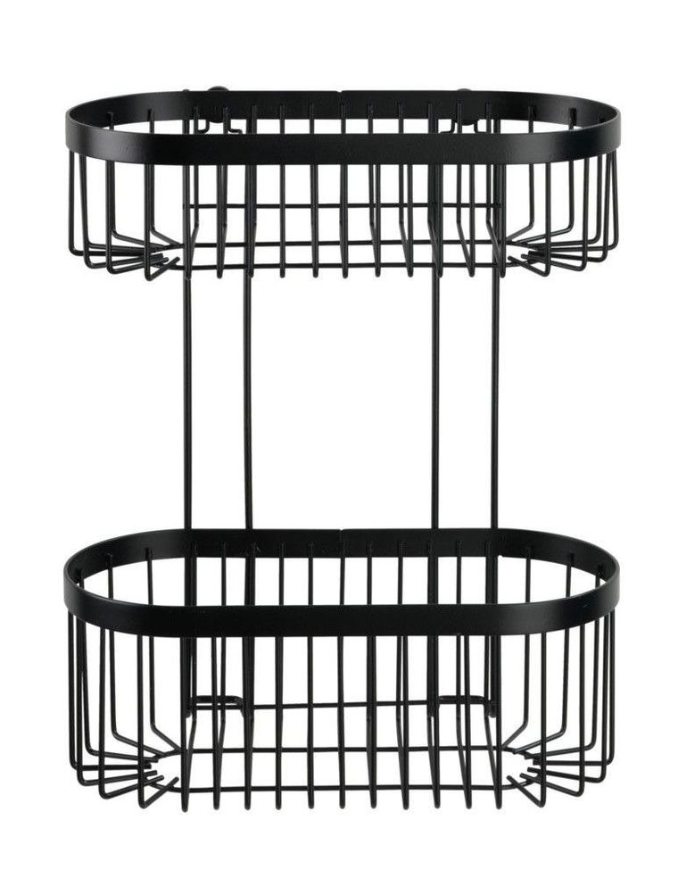 Półka łazienkowa, wisząca, classic-plus, 2 poziomy