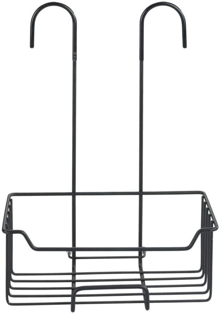 Półka łazienkowa, zawieszana na baterii prysznicowej, Caddy Milo, czarna