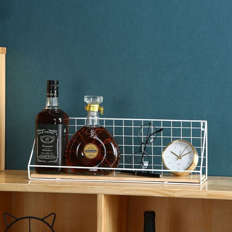 Półka ścienna, loft, biała, 25 cm