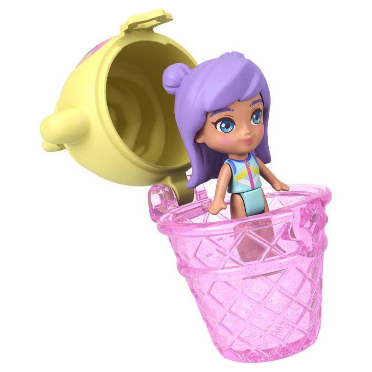 Polly Pocket, Ananasowa małpka, zestaw kompaktowy z laleczką i akcesoriami