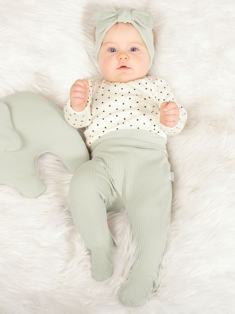 Półśpiochy dziewczęce, prążkowane, zielone, Nicol