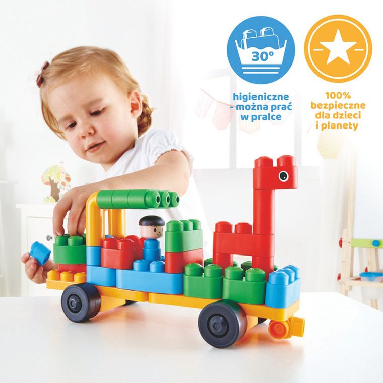 PolyM, Pojazdy opiekunów zwierząt w ZOO, klocki konstrukcyjne, 40 elementów