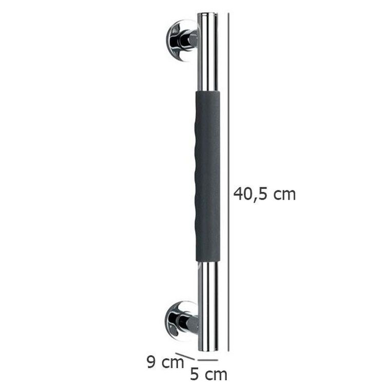 Poręcz łazienkowa, Secura, ze stali nierdzewnej, 40,5 cm