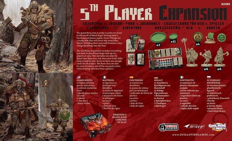 Portal Games, Blood Rage: 5 gracz, dodatek do gry